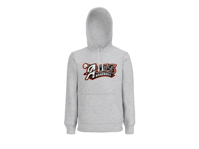 Aces Baseball Distressed Pullover Hoodie - Athletic Heather