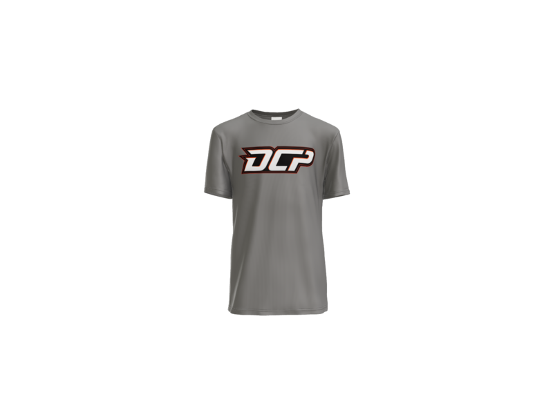 DCP Logo Youth Performance Tee - Grey Concrete