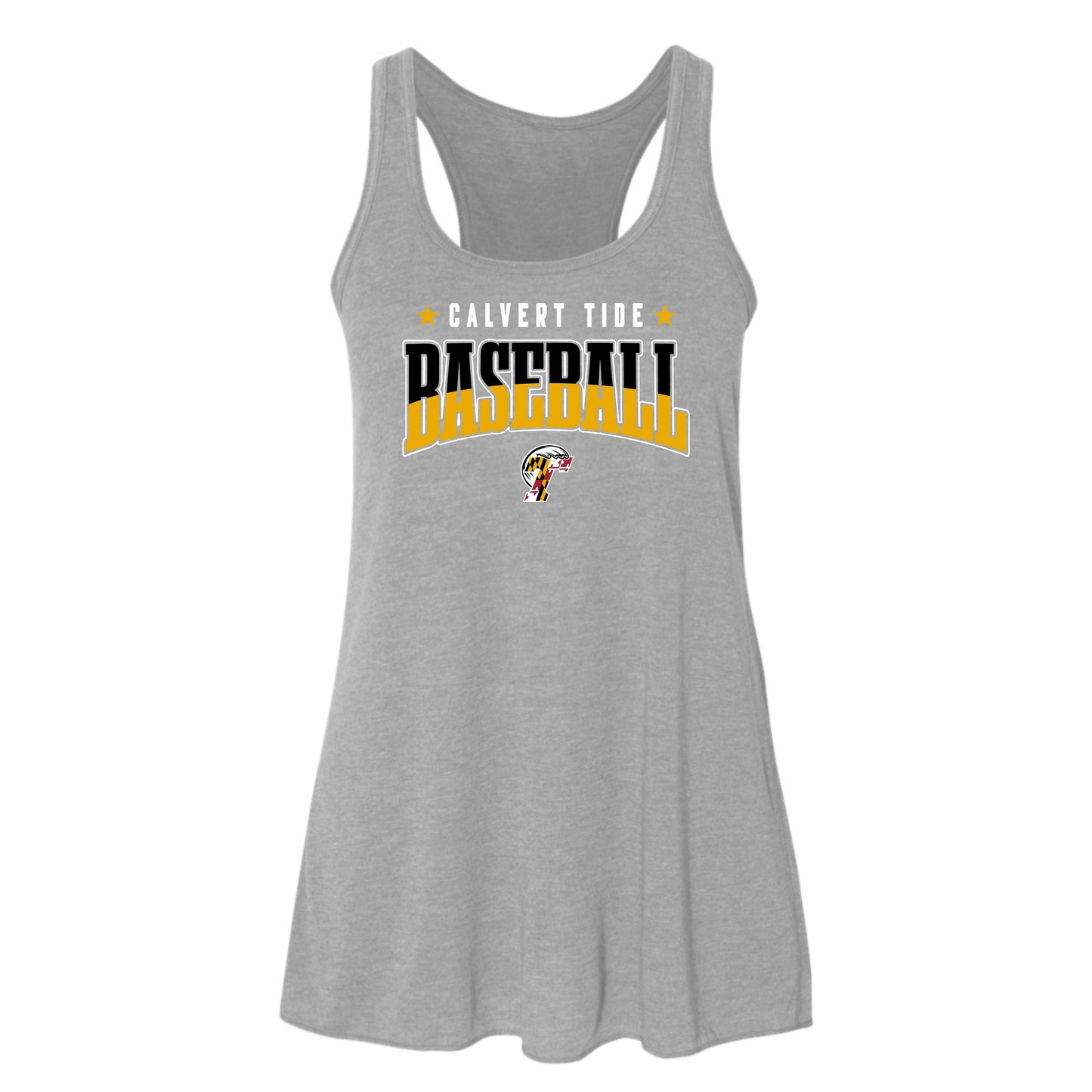 Calvert Tide Traditional Baseball Women's Flowy Racerback Tank