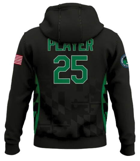 2026 Bigbie's LadySox Fully Sublimated Team Hoodie - Green on Black
