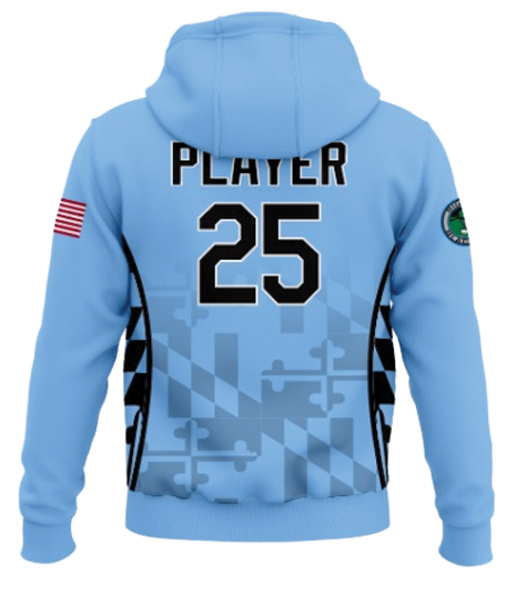 2026 Bigbie's LadySox Fully Sublimated Team Hoodie - Black on Blue