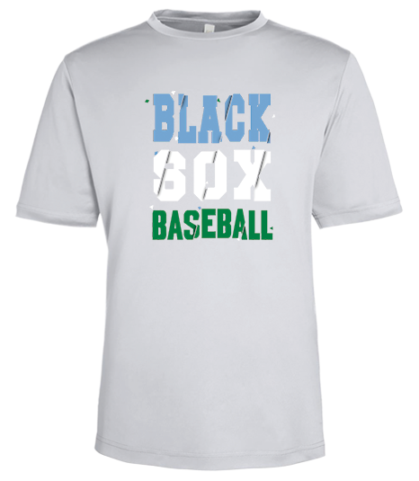 BlackSox Baseball “Split Stack” Performance Tee