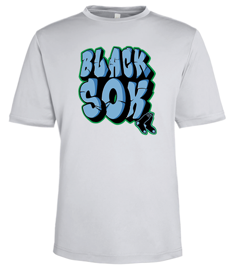Bigbie’s BlackSox Graffiti Logo Unisex Performance Tee