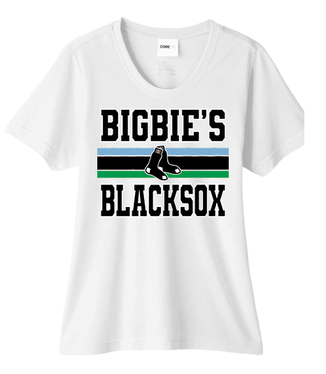 Bigbie’s BlackSox Retro Varsity Women's Performance Tee