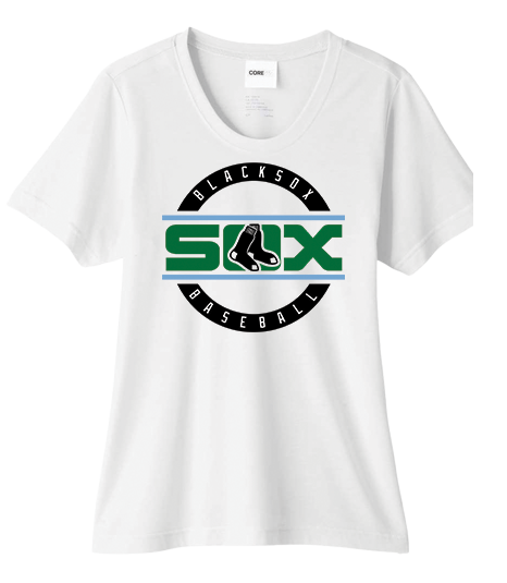 Bigbie’s BlackSox Round Logo Women's Performance Tee