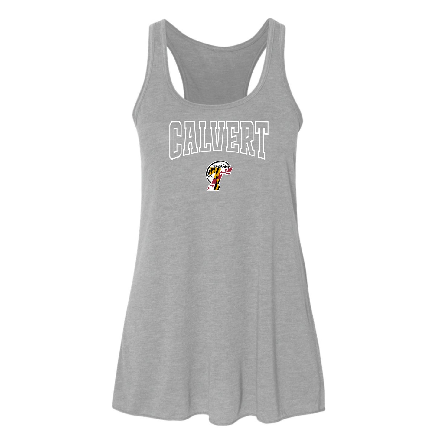 Calvert Tide Varsity Logo Women's Flowy Racerback Tank