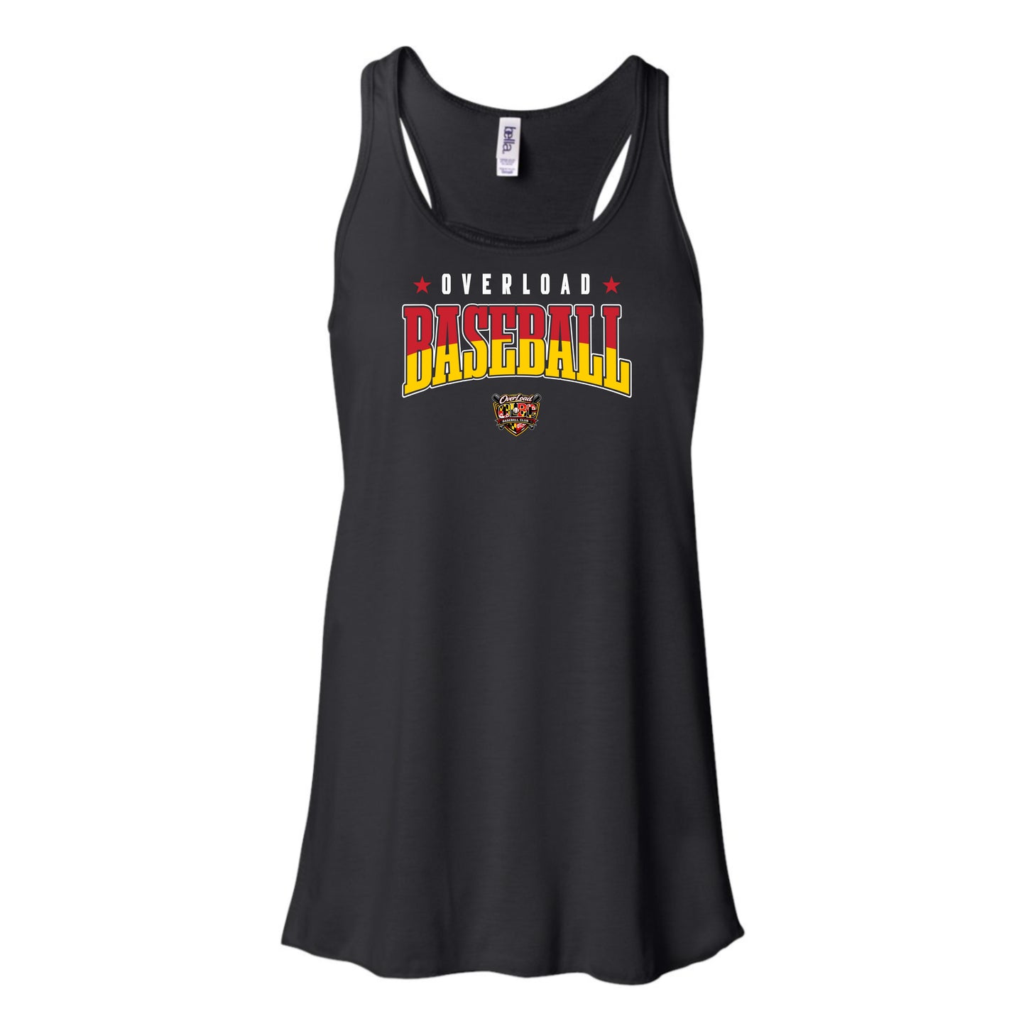 OverLoad Baseball Traditional Women's Flowy Racerback Tank