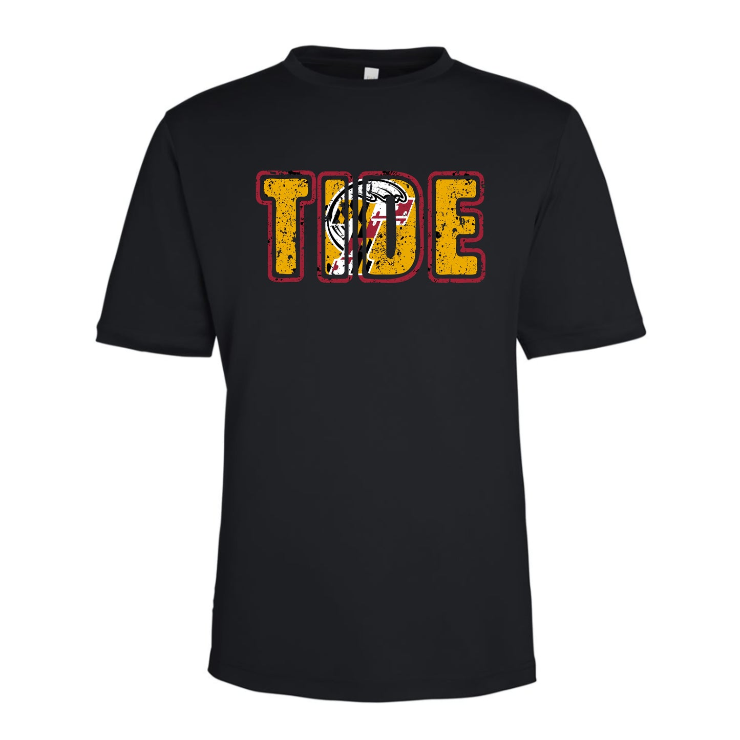 Calvert Tide Distressed TIDE Unisex Performance Tee