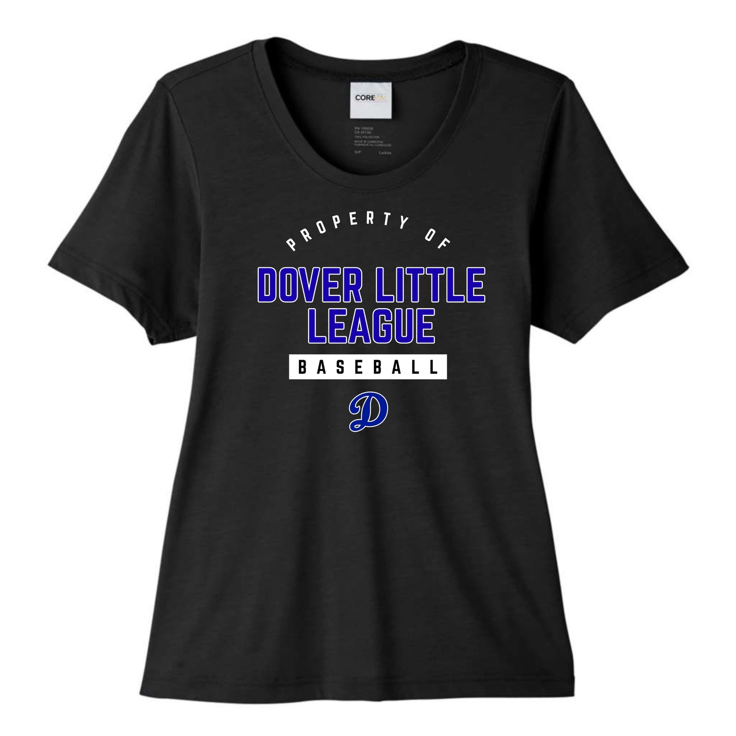 Property of Dover Little League Baseball Women's Performance Tee