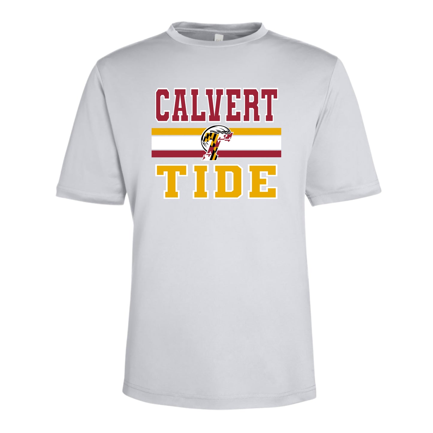 Calvert Tide Retro Varsity Unisex Performance Tee