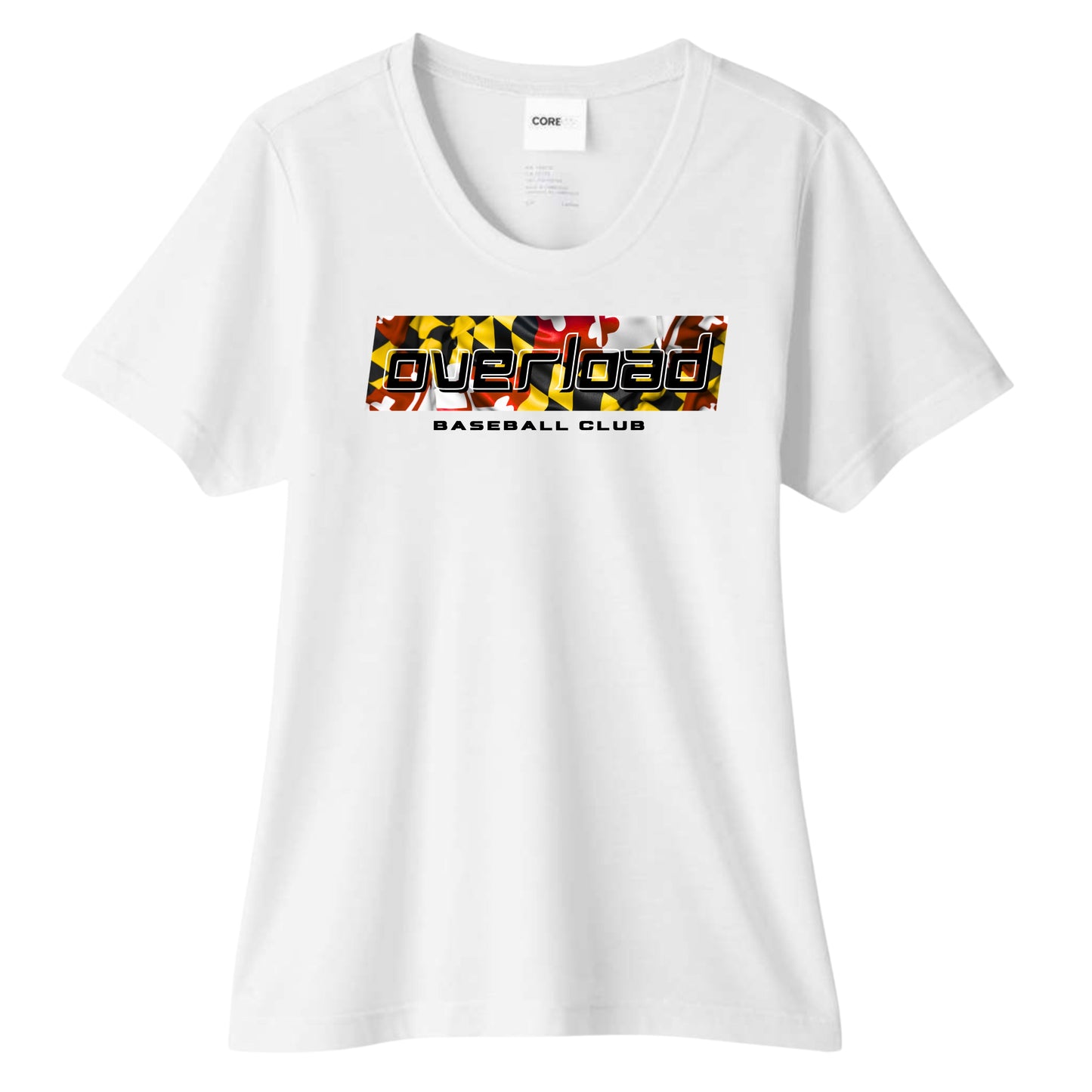 OverLoad Baseball Maryland Flag Women's Performance Tee
