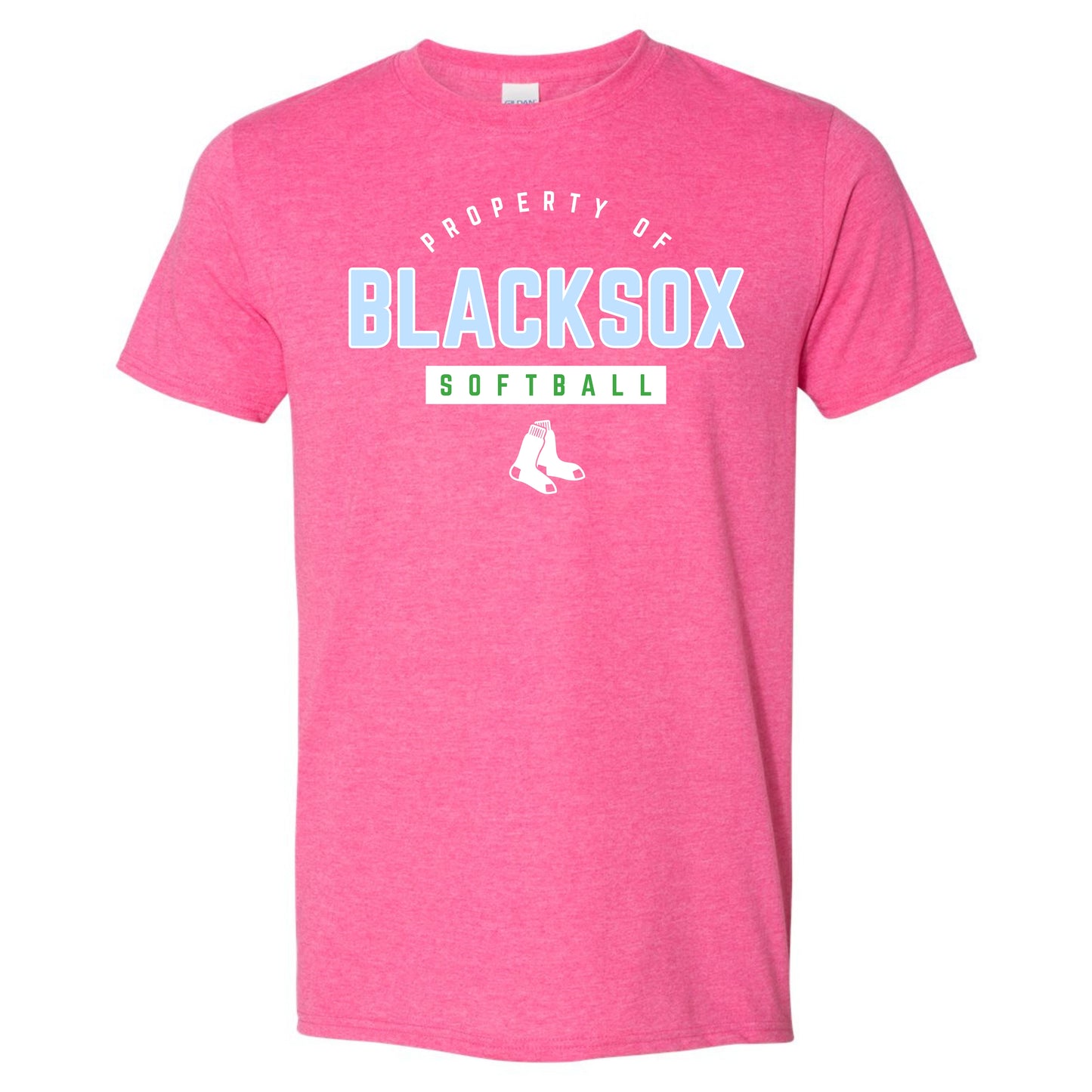 Bigbie’s BlackSox “Property Of” Softball Unisex Tee