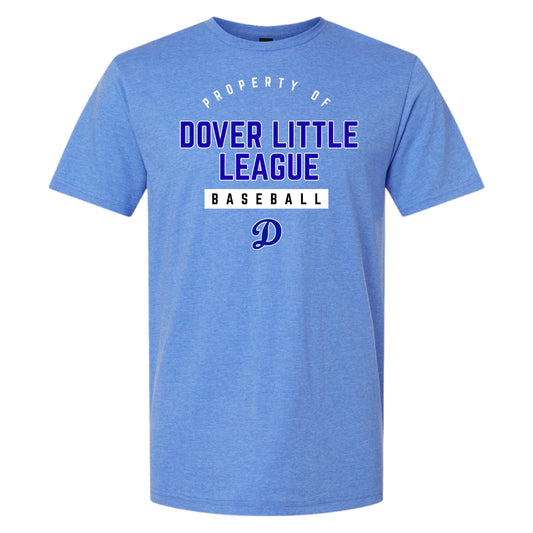 Property of Dover Little League Baseball Unisex Tee