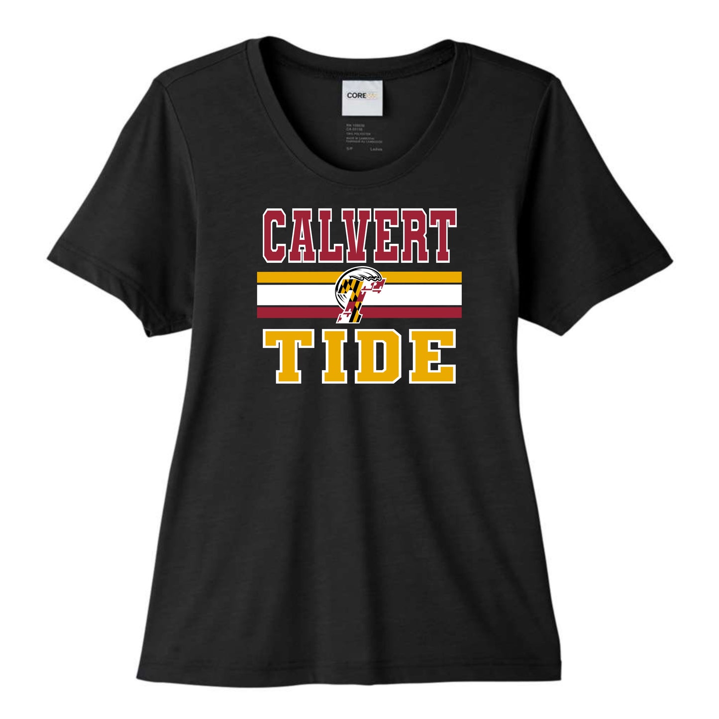 Calvert Tide Retro Varsity Women's Performance Tee