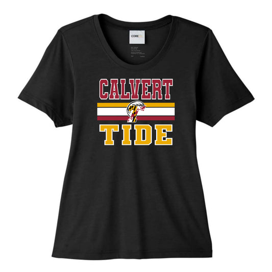 Calvert Tide Retro Varsity Women's Performance Tee