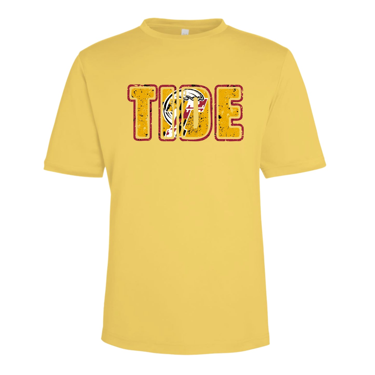 Calvert Tide Distressed TIDE Unisex Performance Tee