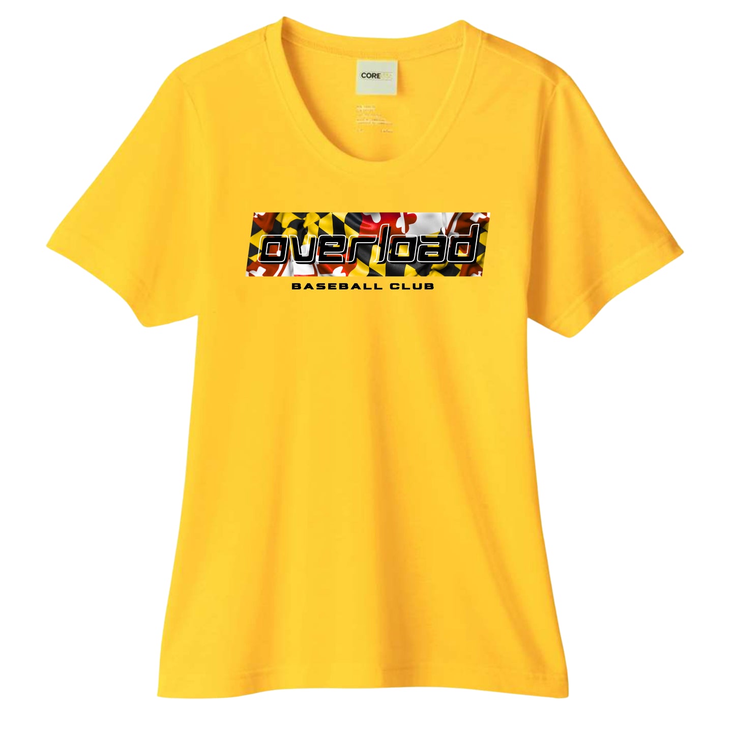 OverLoad Baseball Maryland Flag Women's Performance Tee