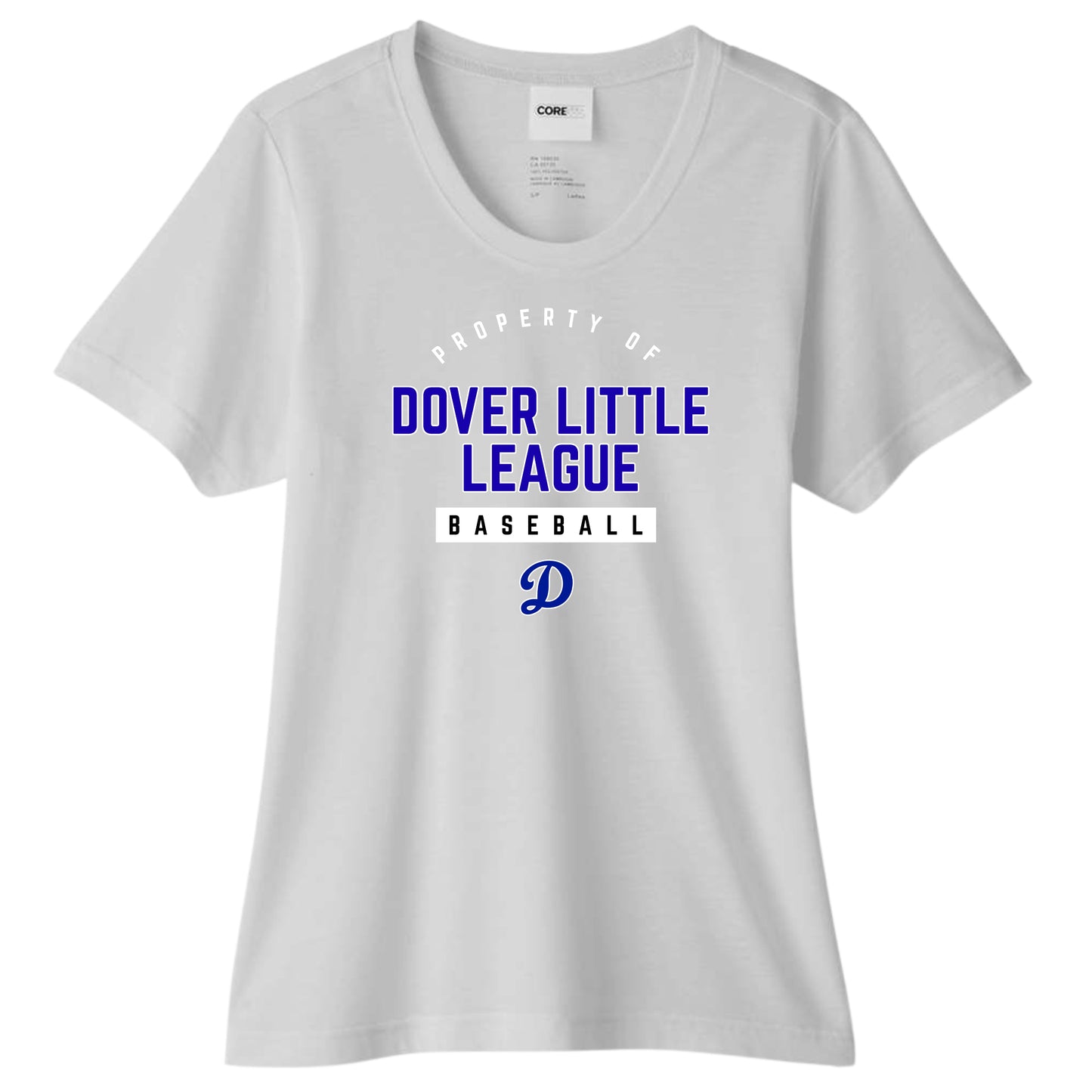 Property of Dover Little League Baseball Women's Performance Tee