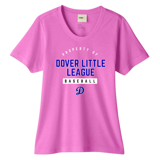 Property of Dover Little League Baseball Women's Performance Tee