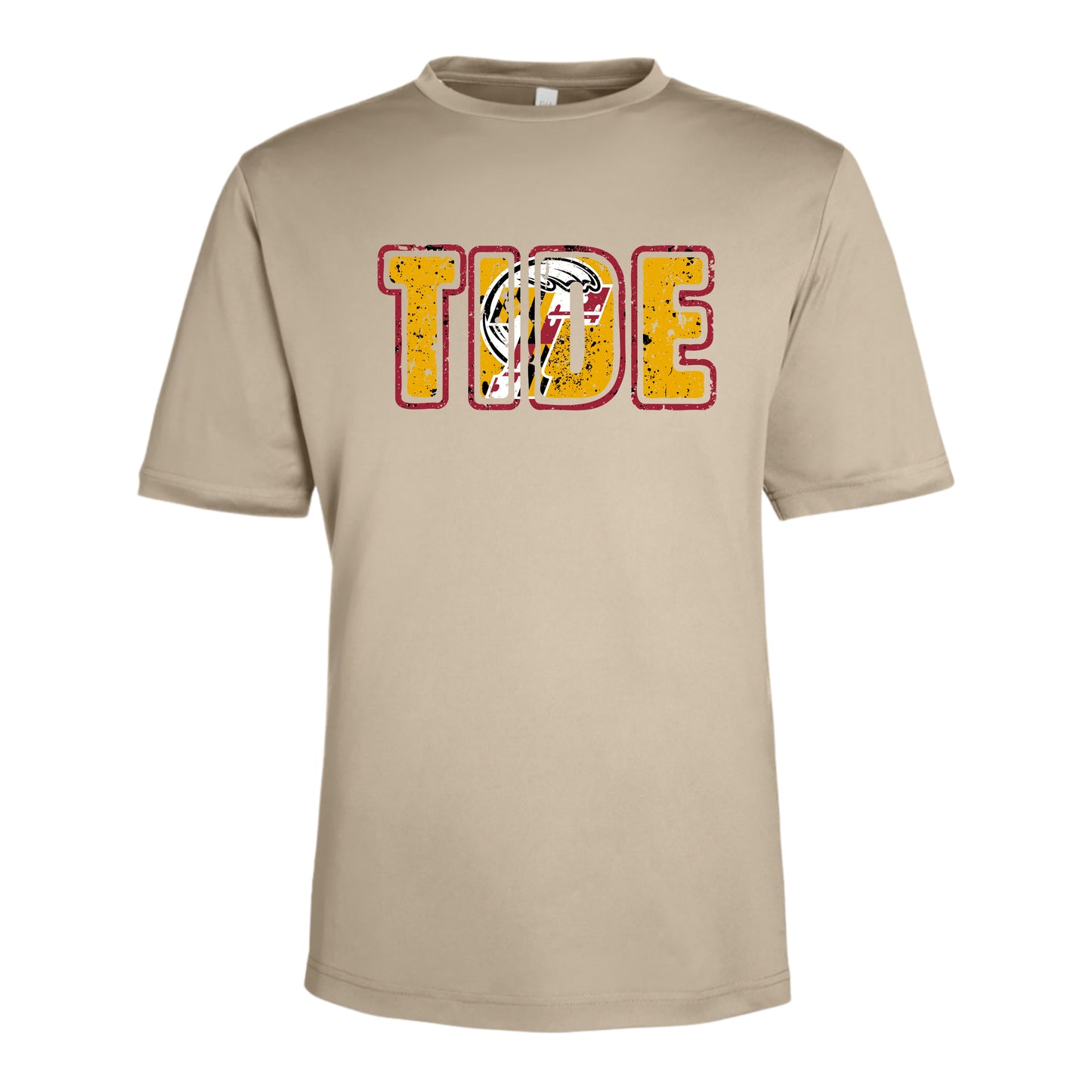 Calvert Tide Distressed TIDE Unisex Performance Tee