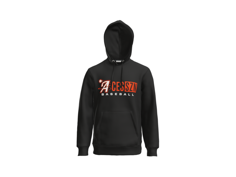 Aces SZN Baseball Heavyweight Fleece Hoodie - Black