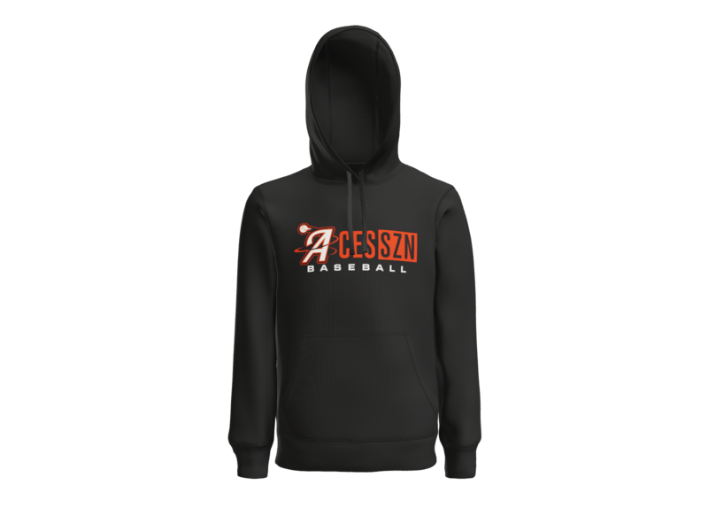 Aces SZN Baseball Pullover Hoodie - Black
