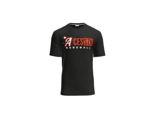 Aces SZN Baseball Cotton Touch Performance Tee - Black