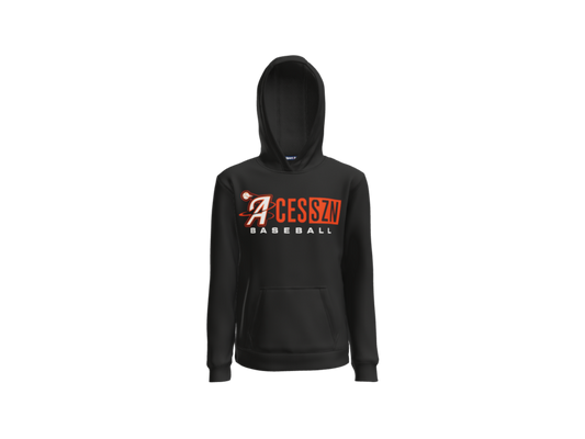 Aces SZN Baseball Youth Pullover Hoodie - Black