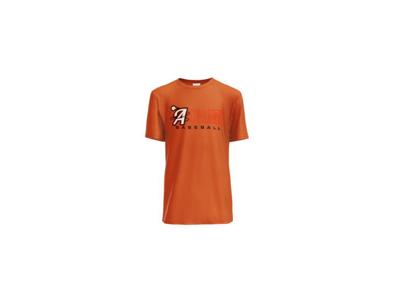 Aces SZN Baseball Youth Performance Tee - Deep Orange