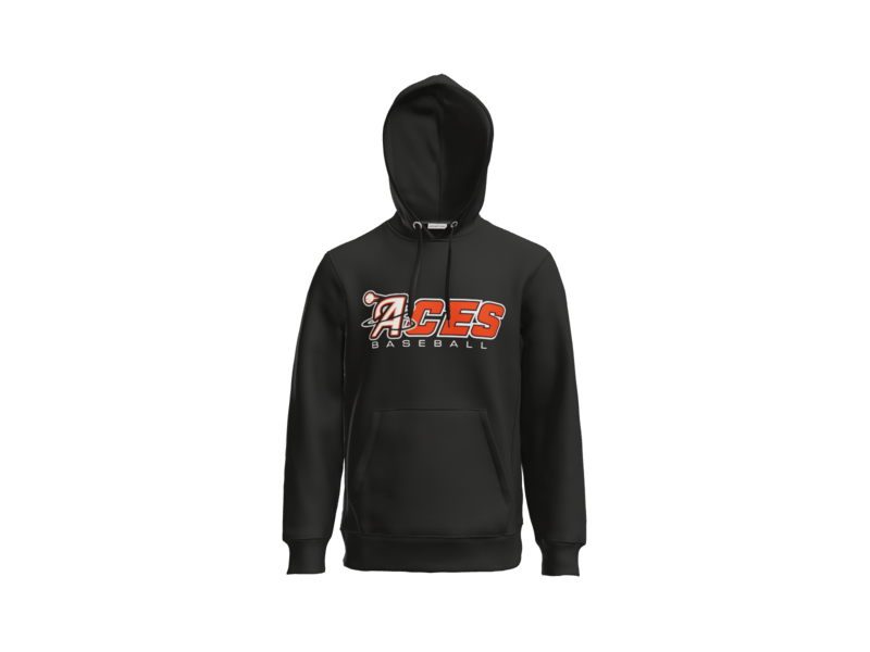Aces Baseball Wordmark Heavyweight Fleece Hoodie - Black