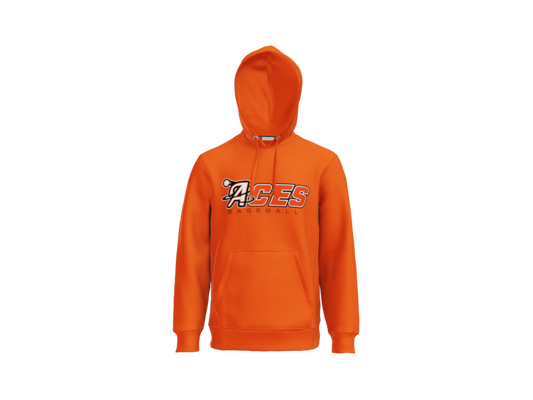 Aces Baseball Wordmark Heavyweight Fleece Hoodie - Orange