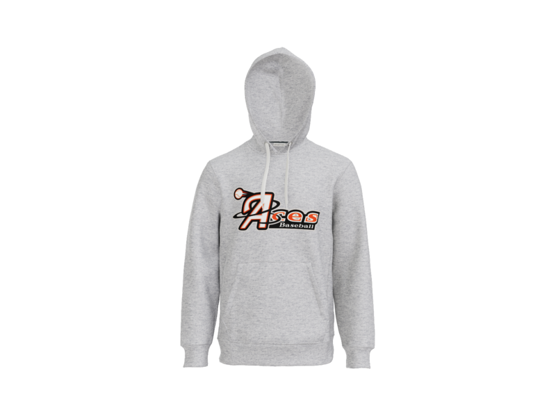 Aces Baseball Logo Heavyweight Fleece Hoodie - Athletic Heather