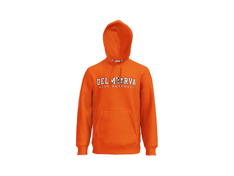 Delmarva Aces Baseball Wordmark Heavyweight Fleece Hoodie - Orange