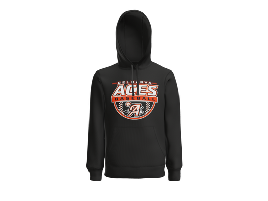 Delmarva Aces Baseball Crest Pullover Hoodie - Black