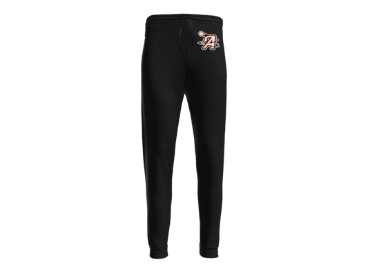 Aces Baseball Orbit Logo Unisex Fleece Joggers - Black Ink