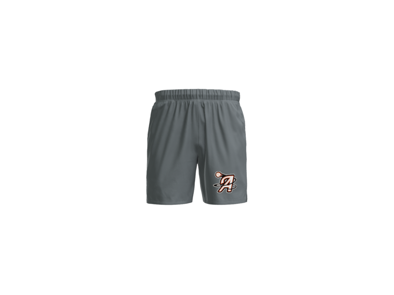 Aces Baseball Orbit Logo 7-Inch Performance Shorts - Iron Grey