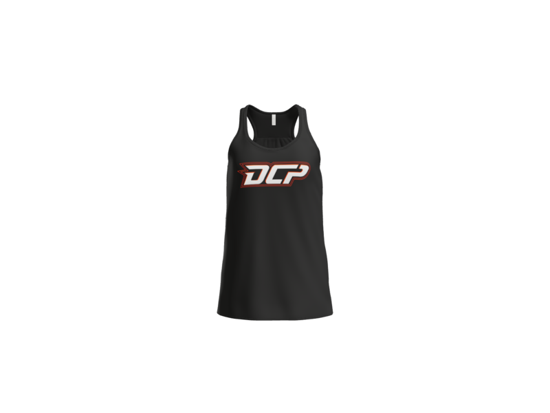 DCP Logo Women's Flowy Racerback Tank - Black