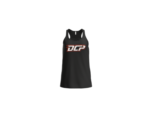 DCP Logo Women's Flowy Racerback Tank - Black