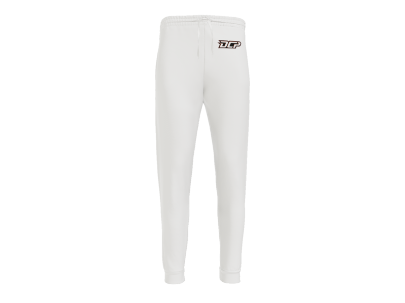 DCP Logo Unisex Fleece Joggers - White