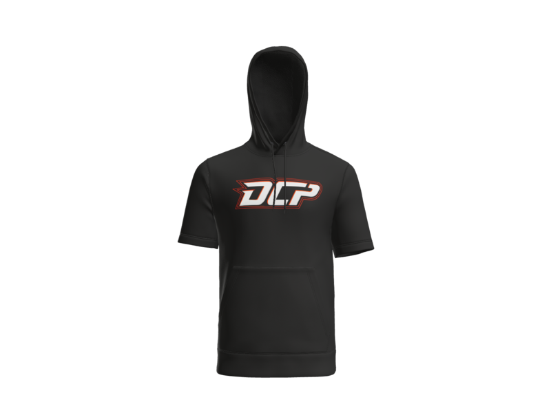 DCP Logo Short Sleeve Performance Hoodie - Black