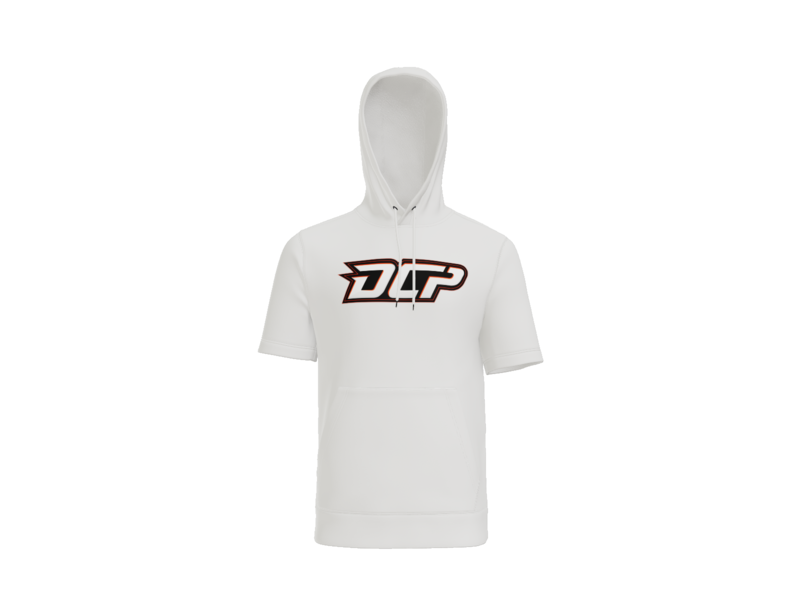 DCP Logo Short Sleeve Performance Hoodie - White