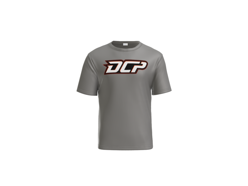 DCP Logo Performance Tee - Grey Concrete