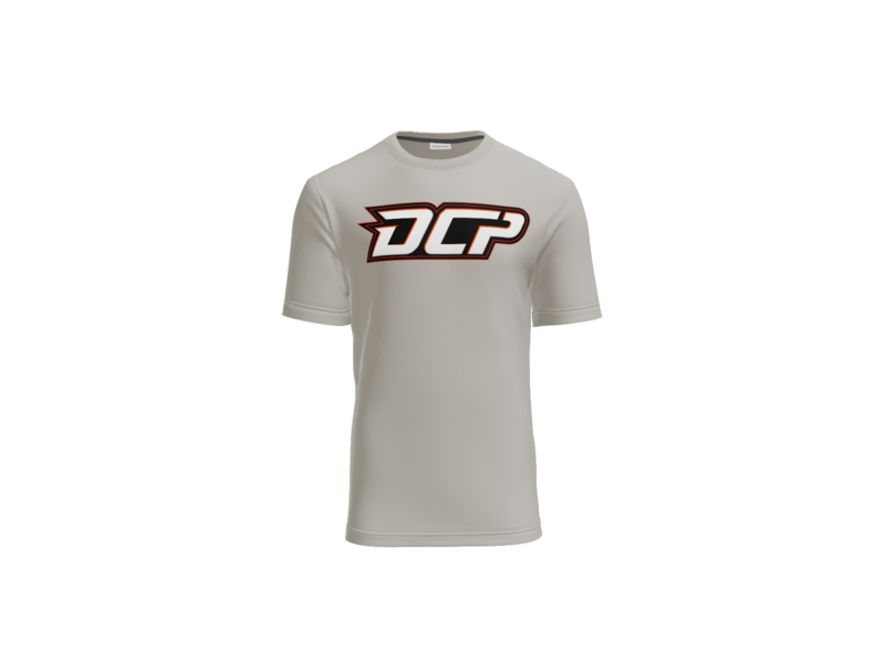 DCP Logo Cotton Touch Performance Tee - Silver