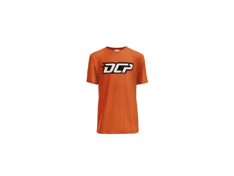 DCP Logo Youth Performance Tee - Deep Orange