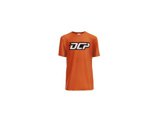 DCP Logo Youth Performance Tee - Deep Orange