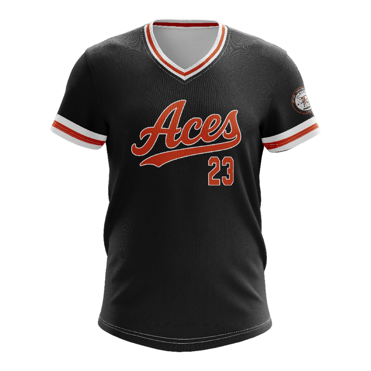 Aces Baseball Black Jersey