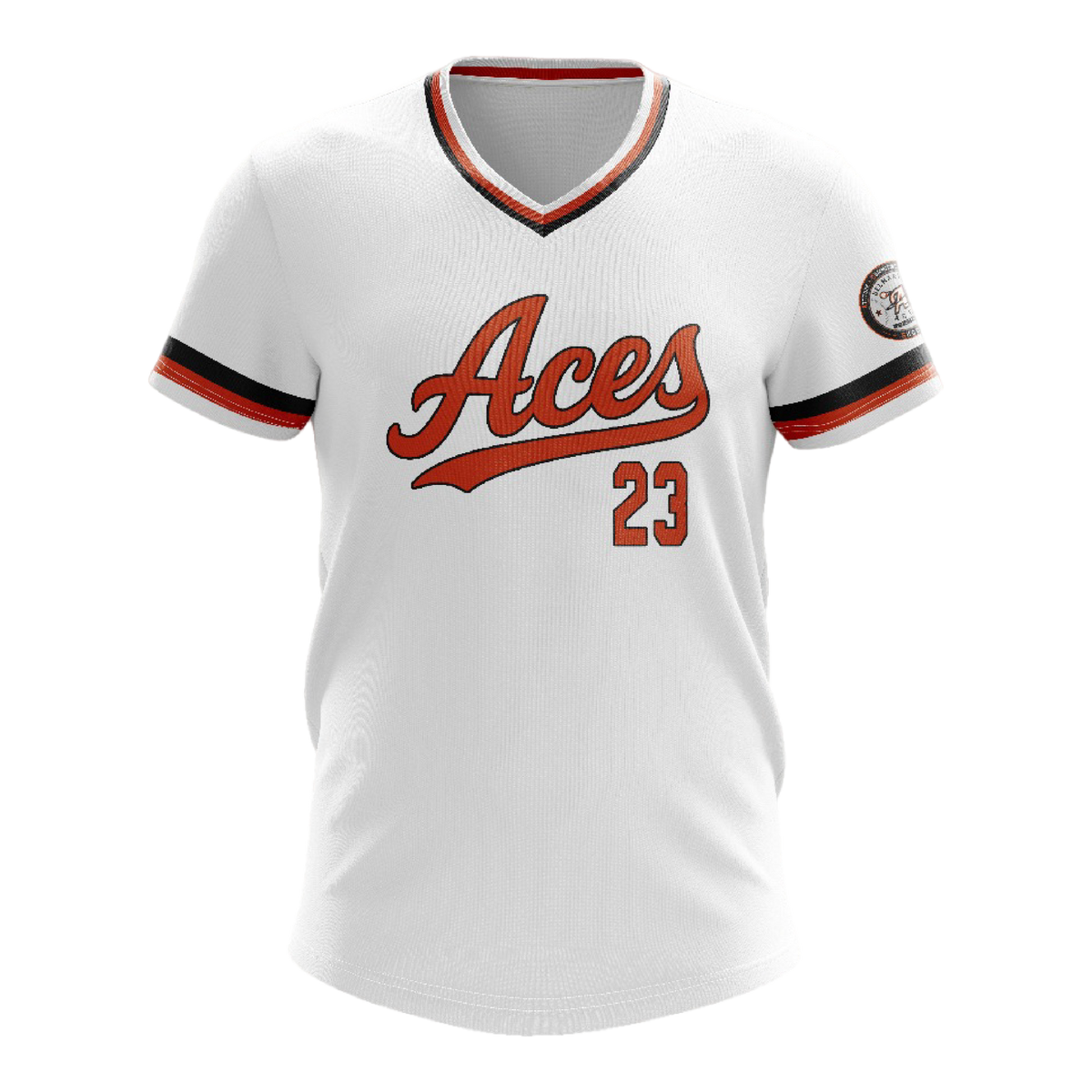 Aces Baseball White Jersey