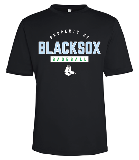 Bigbie’s BlackSox “Property Of” Baseball Unisex Performance Tee