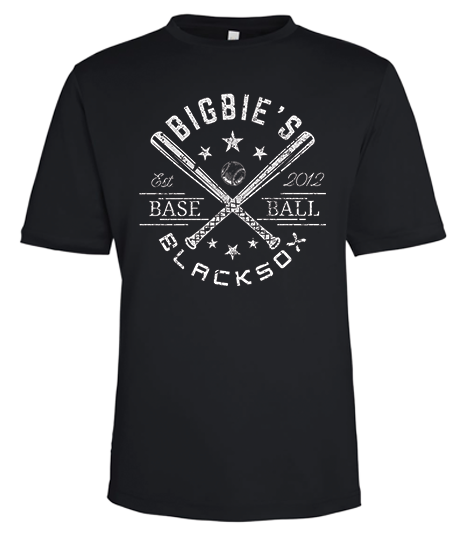 Bigbie’s BlackSox Vintage Cross Bats Unisex Performance Tee