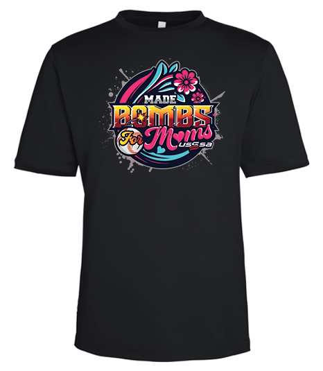 MADE Bombs for Moms Official Tournament Shirt - Performance Crew Neck